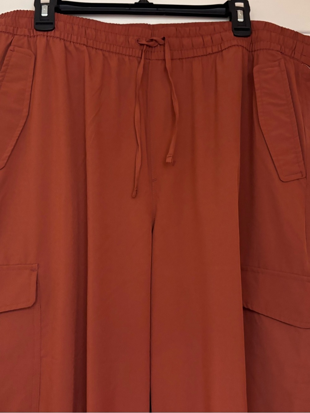 XL TALL Women’s High-Waisted Wide-Leg Cargo Pants Color: Apple Cinnamo - Picture 3 of 4